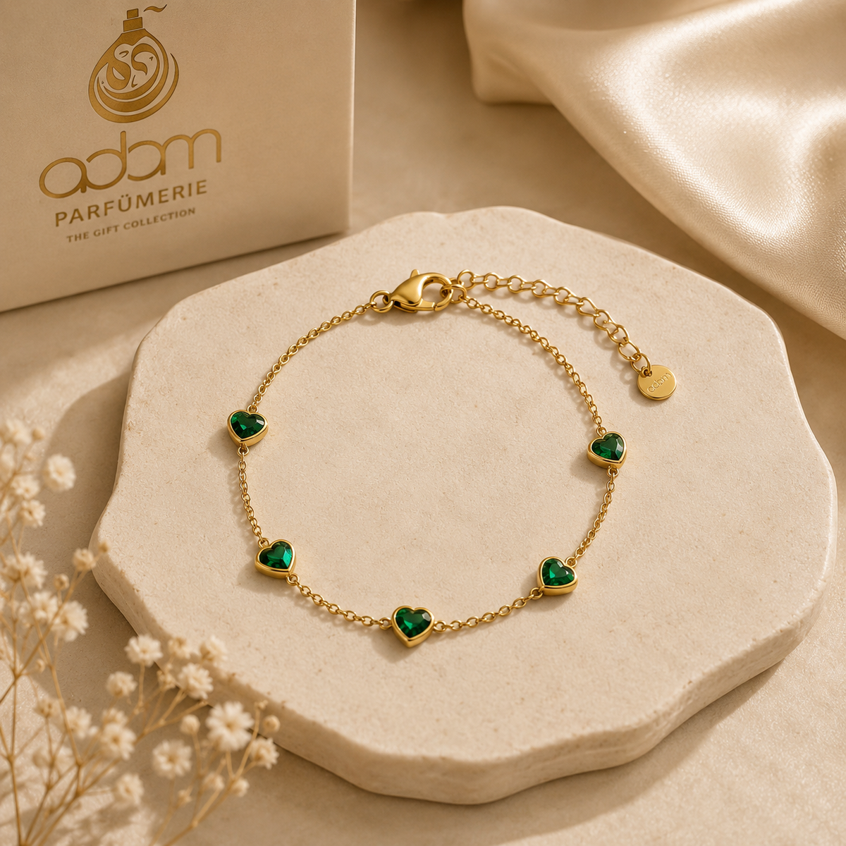 EMERALD HEARTS | BRACELET